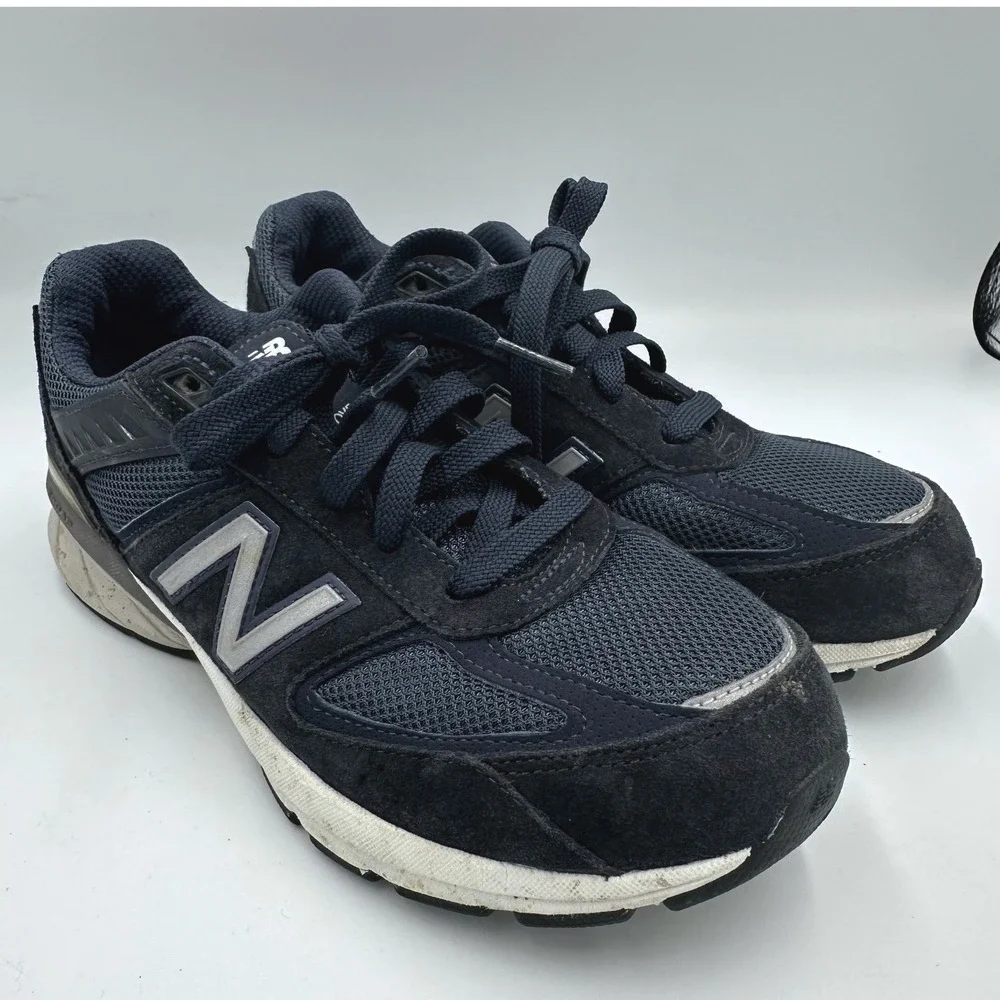 New Balance 990v5‎ Kids Youth Navy Suede Mesh Running Shoes Sneakers US5.5Y 2020